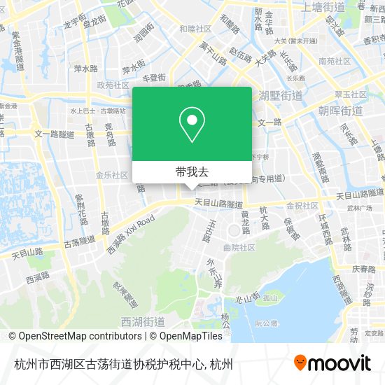 杭州市西湖区古荡街道协税护税中心地图