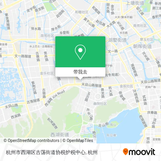 杭州市西湖区古荡街道协税护税中心地图