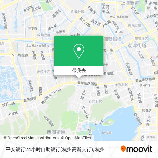 平安银行24小时自助银行(杭州高新支行)地图