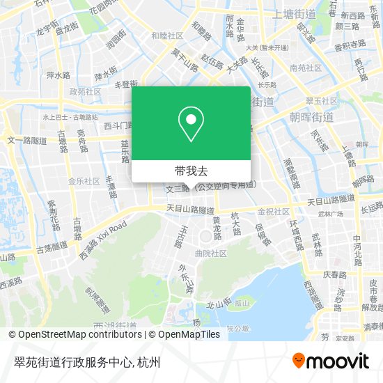 翠苑街道行政服务中心地图