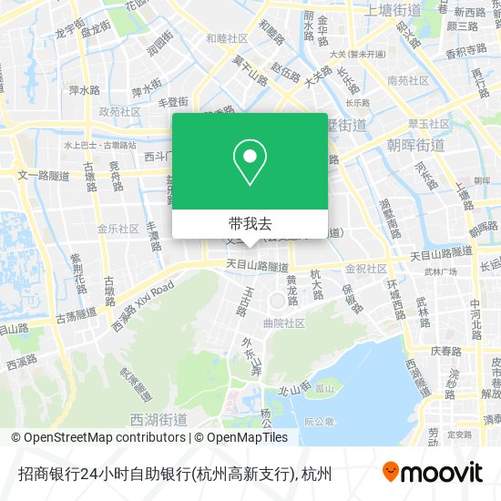 招商银行24小时自助银行(杭州高新支行)地图