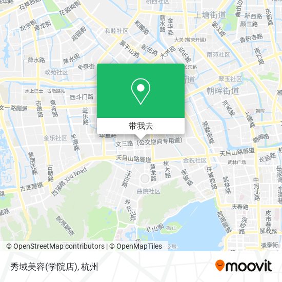 秀域美容(学院店)地图