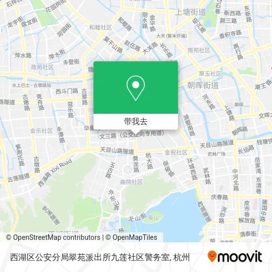 西湖区公安分局翠苑派出所九莲社区警务室地图
