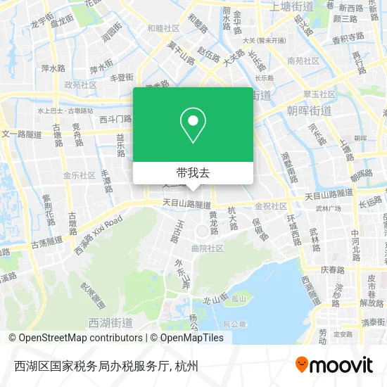 西湖区国家税务局办税服务厅地图