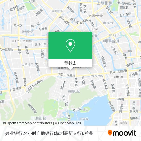 兴业银行24小时自助银行(杭州高新支行)地图