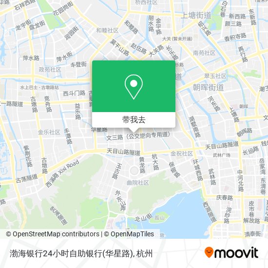 渤海银行24小时自助银行(华星路)地图