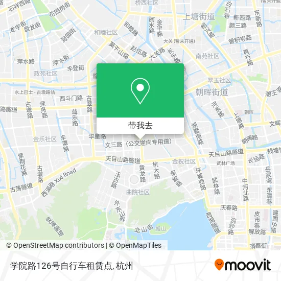 学院路126号自行车租赁点地图