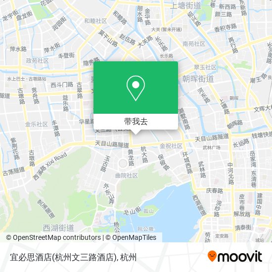 宜必思酒店(杭州文三路酒店)地图