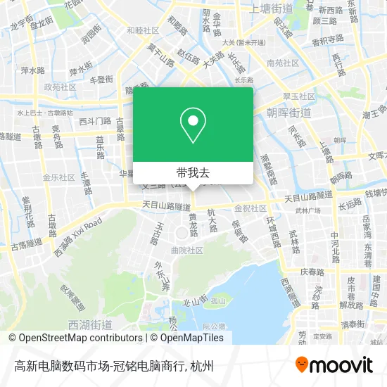 高新电脑数码市场-冠铭电脑商行地图