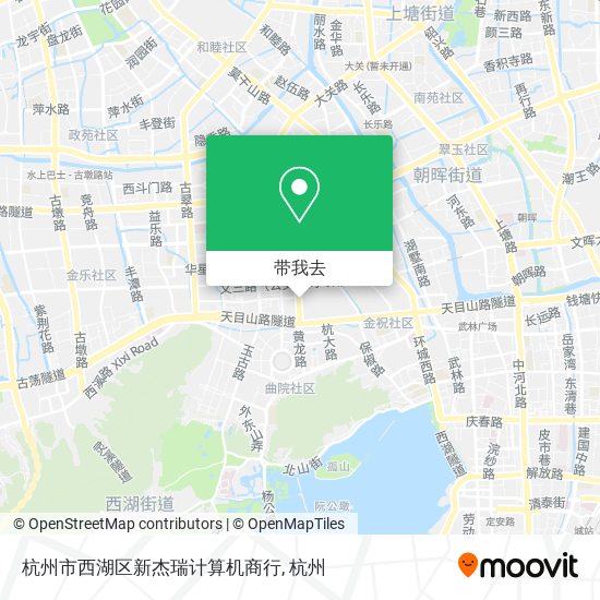 杭州市西湖区新杰瑞计算机商行地图