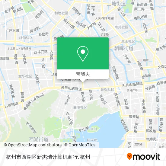 杭州市西湖区新杰瑞计算机商行地图