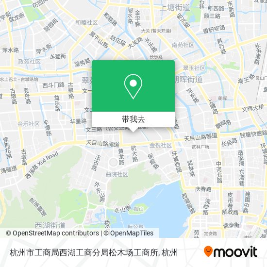 杭州市工商局西湖工商分局松木场工商所地图