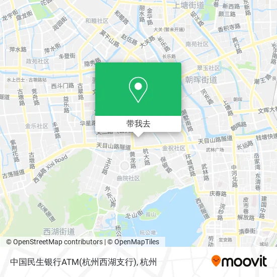 中国民生银行ATM(杭州西湖支行)地图