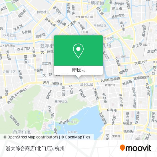 浙大综合商店(北门店)地图