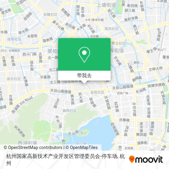 杭州国家高新技术产业开发区管理委员会-停车场地图