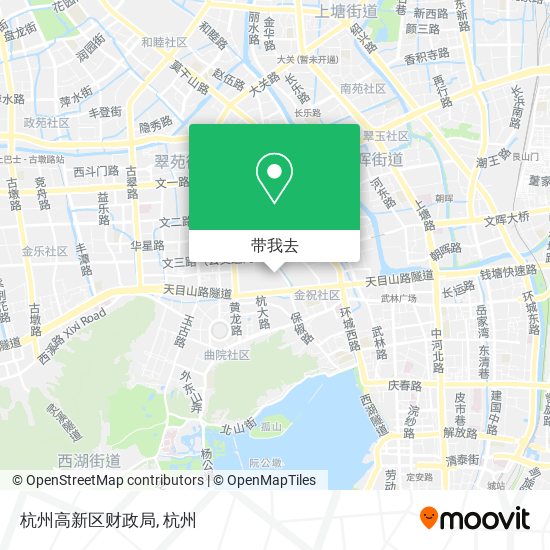 杭州高新区财政局地图