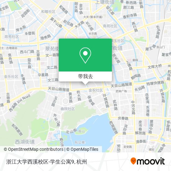 浙江大学西溪校区-学生公寓9地图