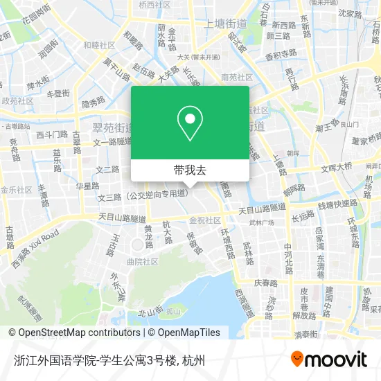 浙江外国语学院-学生公寓3号楼地图