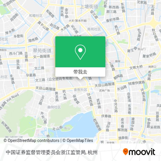 中国证券监督管理委员会浙江监管局地图