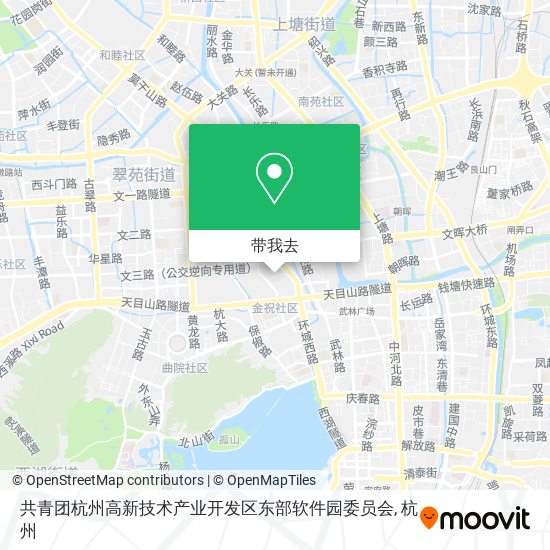 共青团杭州高新技术产业开发区东部软件园委员会地图