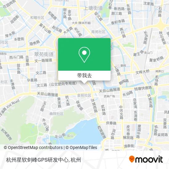 杭州星软剑峰GPS研发中心地图