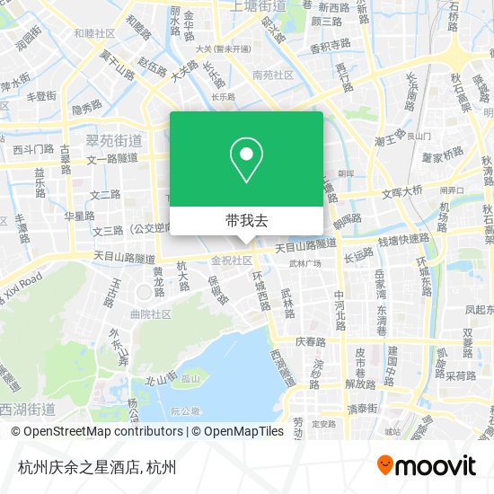 杭州庆余之星酒店地图