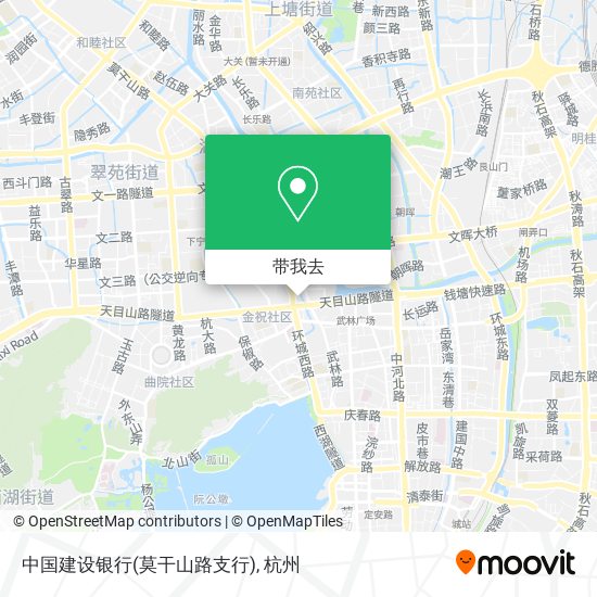 中国建设银行(莫干山路支行)地图