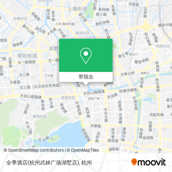 全季酒店(杭州武林广场湖墅店)地图