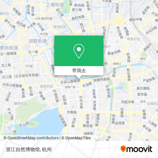 浙江自然博物馆地图