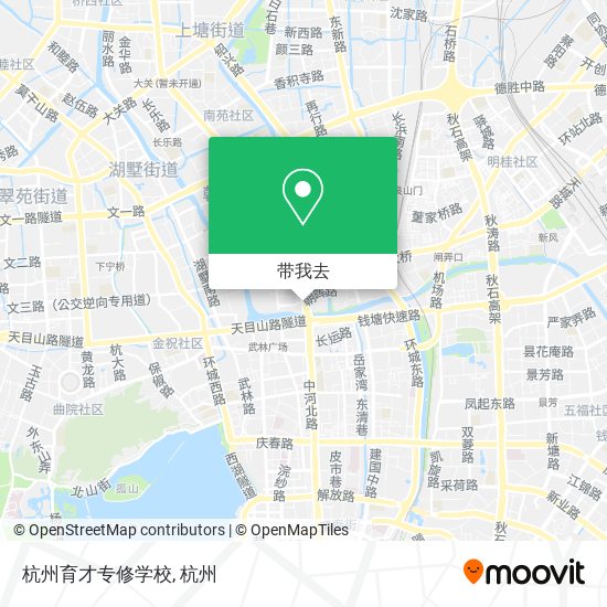 杭州育才专修学校地图