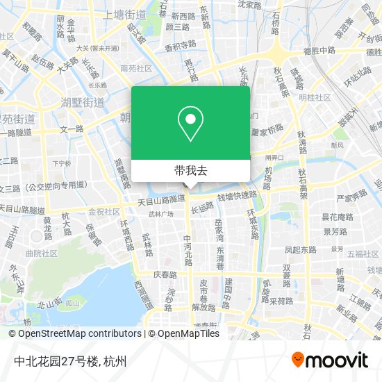 中北花园27号楼地图