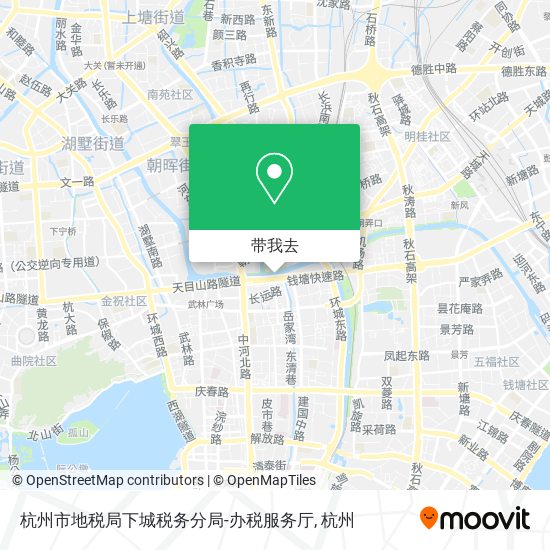 杭州市地税局下城税务分局-办税服务厅地图