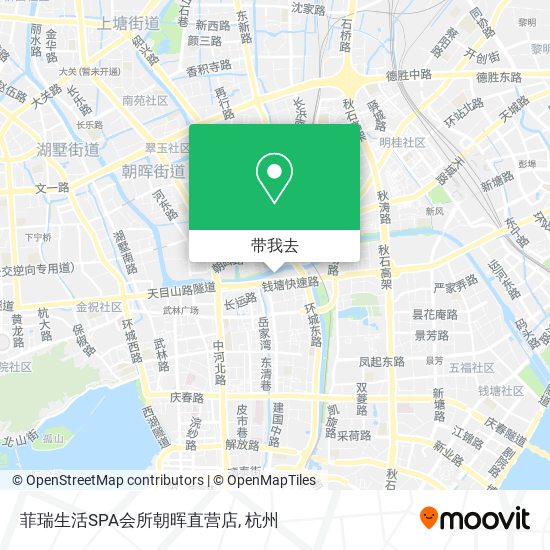 菲瑞生活SPA会所朝晖直营店地图
