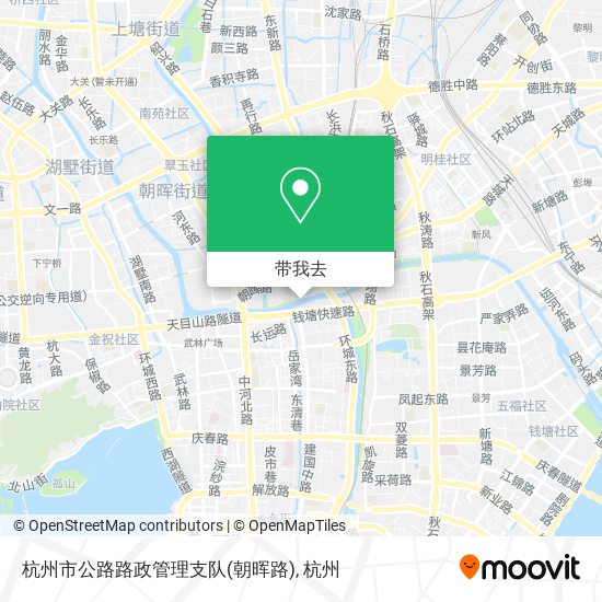 杭州市公路路政管理支队(朝晖路)地图