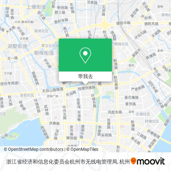浙江省经济和信息化委员会杭州市无线电管理局地图