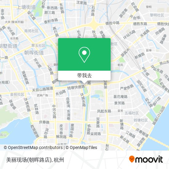 美丽现场(朝晖路店)地图
