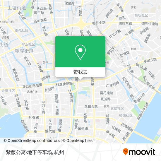 紫薇公寓-地下停车场地图