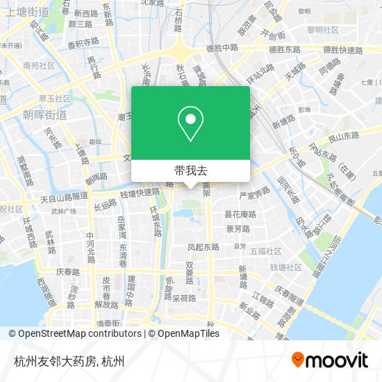 杭州友邻大药房地图