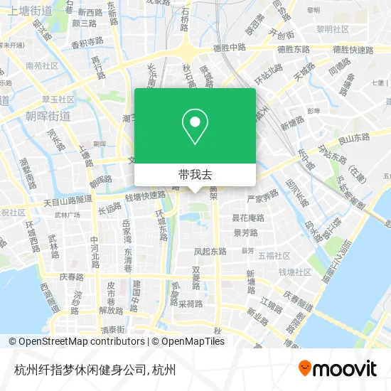 杭州纤指梦休闲健身公司地图
