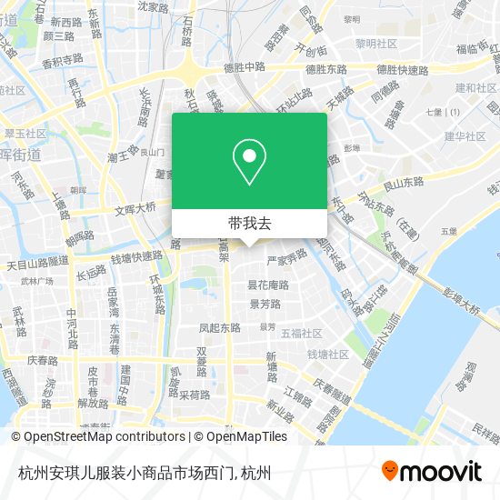 杭州安琪儿服装小商品市场西门地图