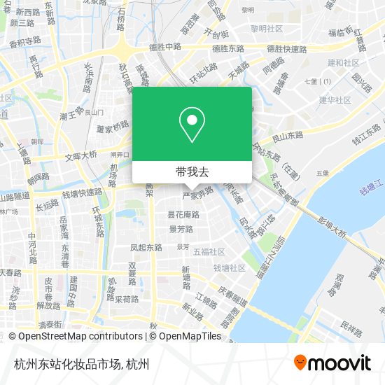 杭州东站化妆品市场地图