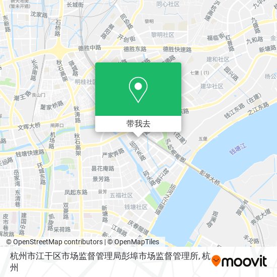 杭州市江干区市场监督管理局彭埠市场监督管理所地图