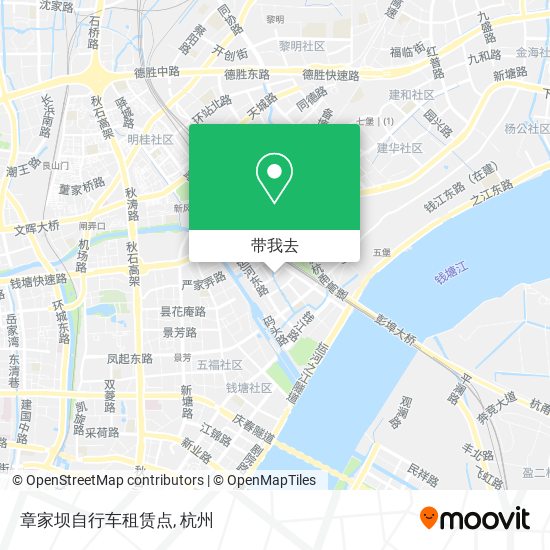 章家坝自行车租赁点地图