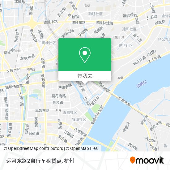 运河东路2自行车租赁点地图
