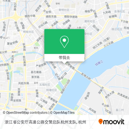 浙江省公安厅高速公路交警总队杭州支队地图