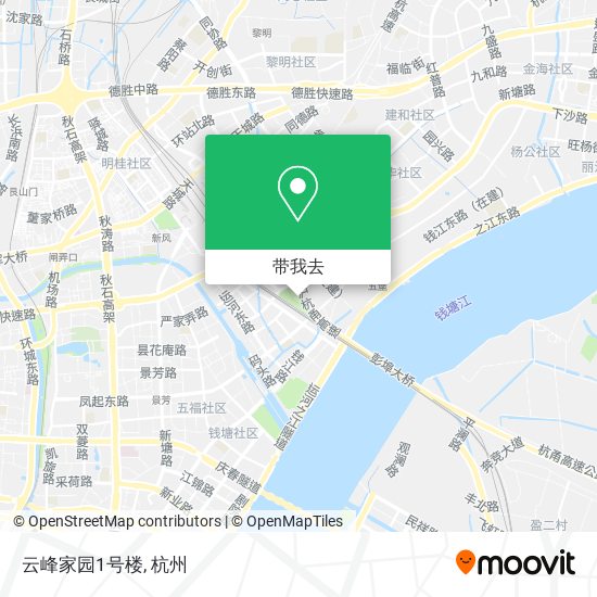 云峰家园1号楼地图