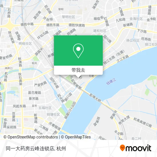 同一大药房云峰连锁店地图