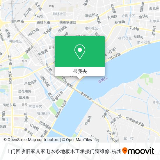 上门回收旧家具家电木条地板木工承接门窗维修地图