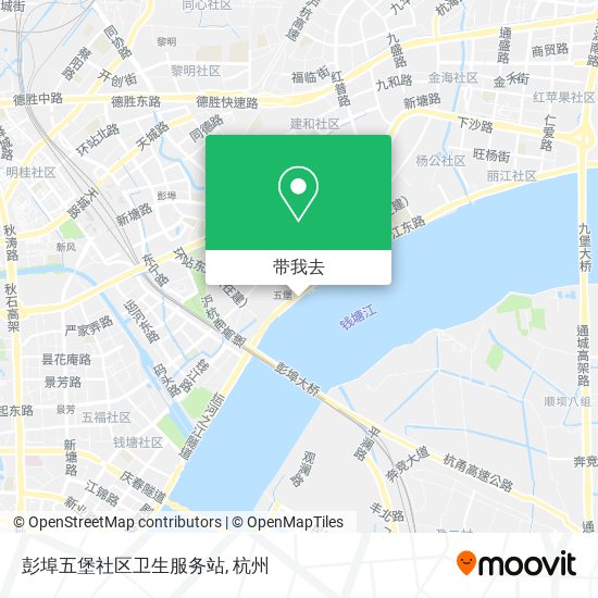 彭埠五堡社区卫生服务站地图