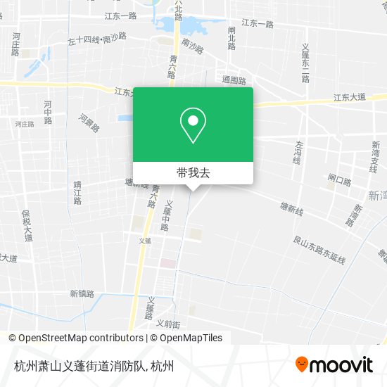 杭州萧山义蓬街道消防队地图